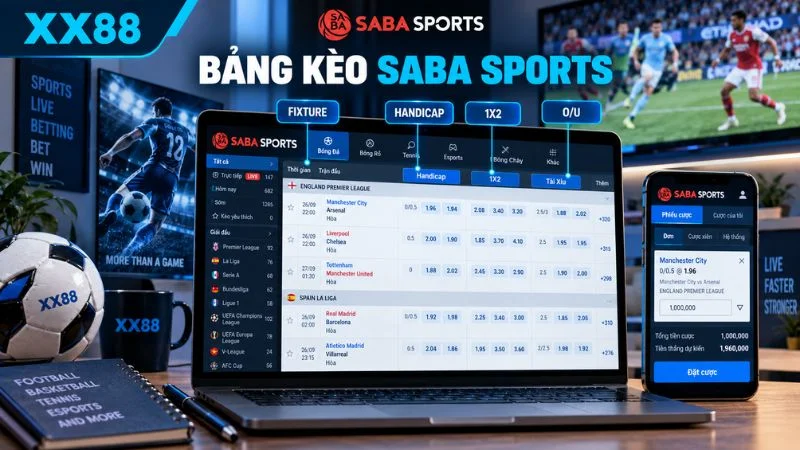 ác bước truy cập SABA Sports từ XX88
